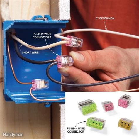 how to extend electrical wire without junction box|how to extend outlet wires.